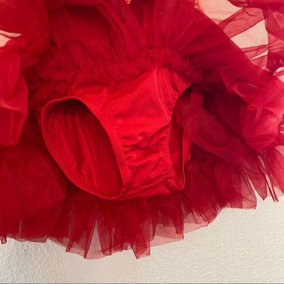 Weissman Dance costume Red tutu ballet jazz dress leotard 6150 small child SC 6 - Picture 5 of 13